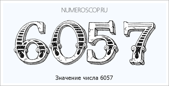 Расшифровка значения числа 6057 по цифрам в нумерологии