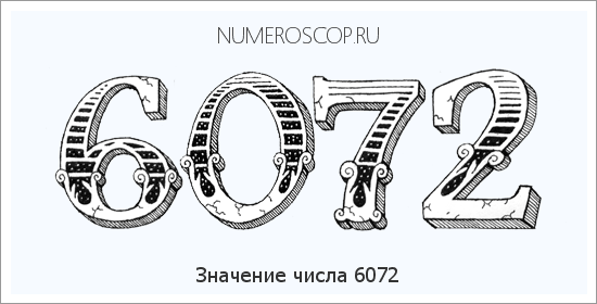 Расшифровка значения числа 6072 по цифрам в нумерологии