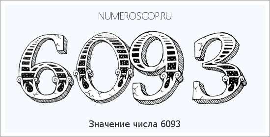 Расшифровка значения числа 6093 по цифрам в нумерологии