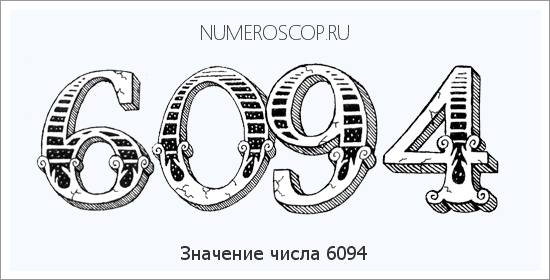 Расшифровка значения числа 6094 по цифрам в нумерологии
