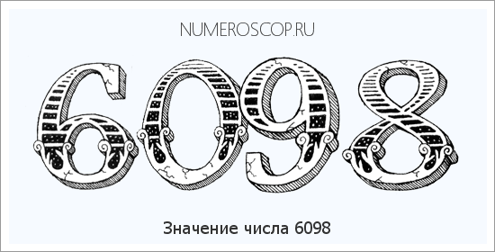 Расшифровка значения числа 6098 по цифрам в нумерологии