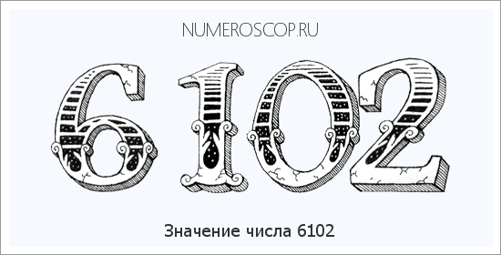 Расшифровка значения числа 6102 по цифрам в нумерологии