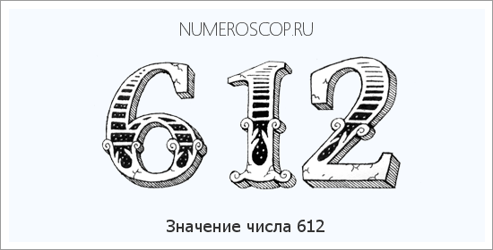 Расшифровка значения числа 612 по цифрам в нумерологии