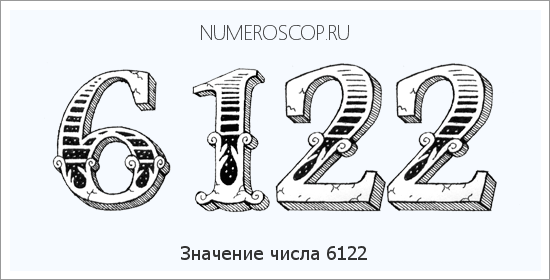 Расшифровка значения числа 6122 по цифрам в нумерологии