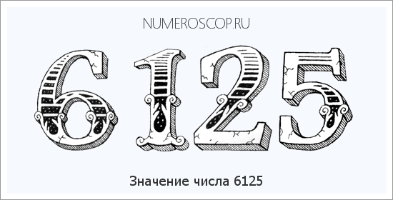 Расшифровка значения числа 6125 по цифрам в нумерологии