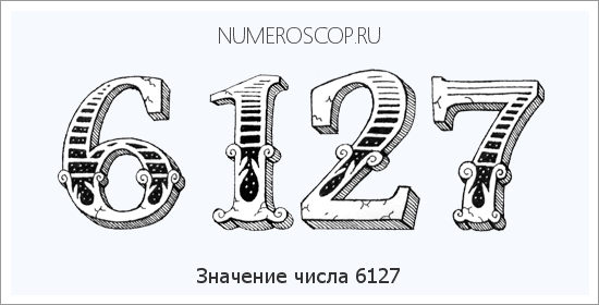 Расшифровка значения числа 6127 по цифрам в нумерологии