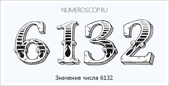 Расшифровка значения числа 6132 по цифрам в нумерологии