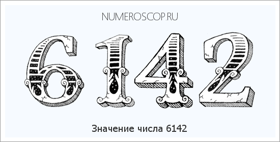Расшифровка значения числа 6142 по цифрам в нумерологии