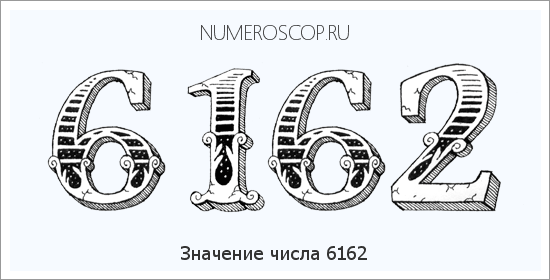 Расшифровка значения числа 6162 по цифрам в нумерологии