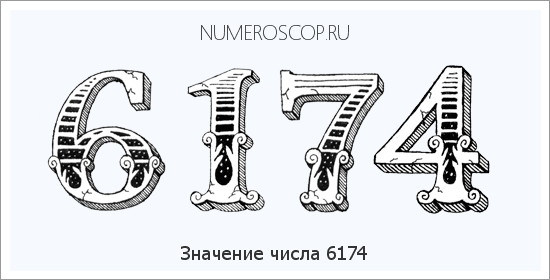 Расшифровка значения числа 6174 по цифрам в нумерологии