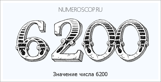 Расшифровка значения числа 6200 по цифрам в нумерологии
