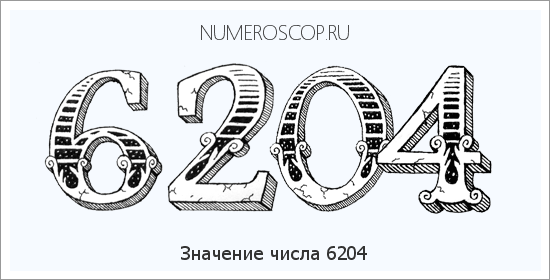 Расшифровка значения числа 6204 по цифрам в нумерологии