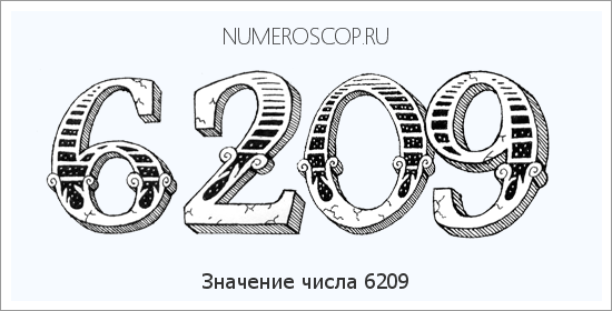 Расшифровка значения числа 6209 по цифрам в нумерологии