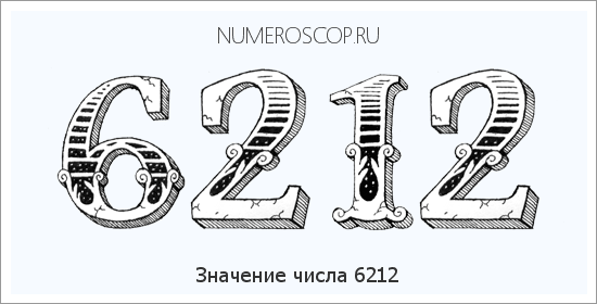 Расшифровка значения числа 6212 по цифрам в нумерологии