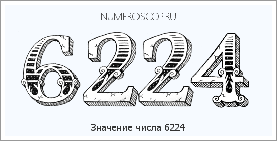 Расшифровка значения числа 6224 по цифрам в нумерологии