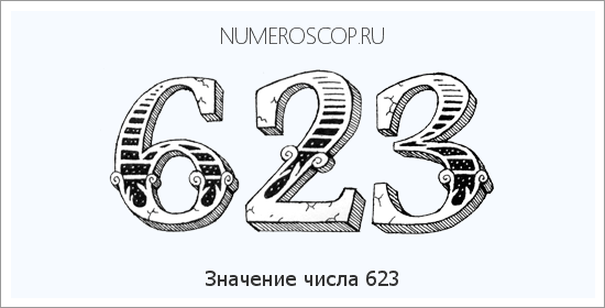 Расшифровка значения числа 623 по цифрам в нумерологии