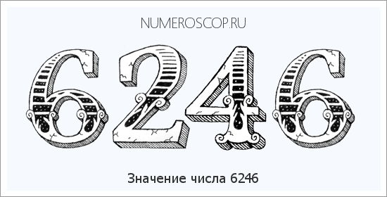 Расшифровка значения числа 6246 по цифрам в нумерологии