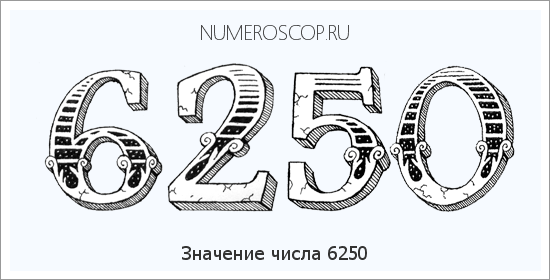 Расшифровка значения числа 6250 по цифрам в нумерологии