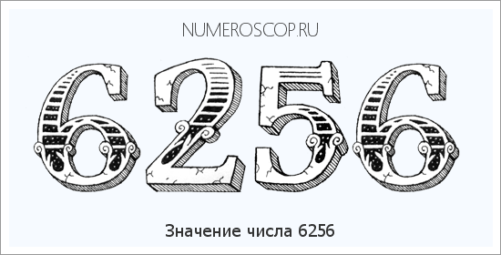 Расшифровка значения числа 6256 по цифрам в нумерологии