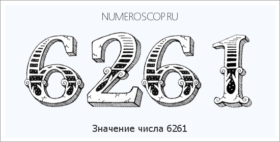 Расшифровка значения числа 6261 по цифрам в нумерологии