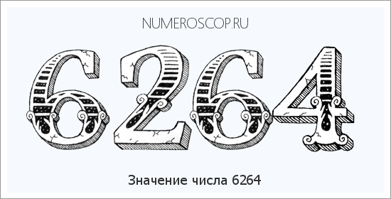 Расшифровка значения числа 6264 по цифрам в нумерологии