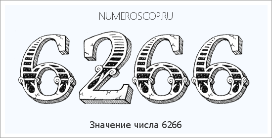 Расшифровка значения числа 6266 по цифрам в нумерологии