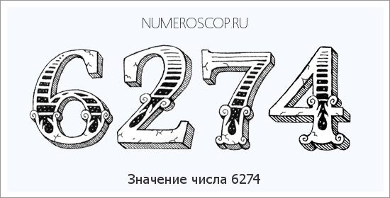 Расшифровка значения числа 6274 по цифрам в нумерологии
