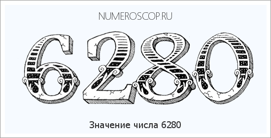 Расшифровка значения числа 6280 по цифрам в нумерологии
