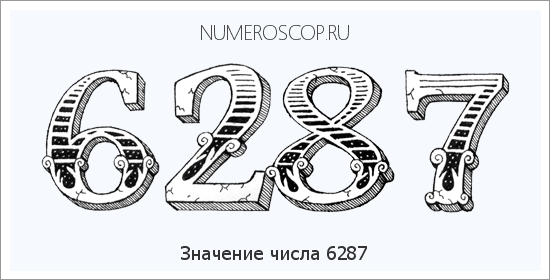 Расшифровка значения числа 6287 по цифрам в нумерологии