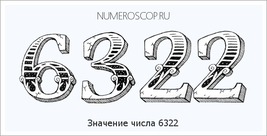 Расшифровка значения числа 6322 по цифрам в нумерологии