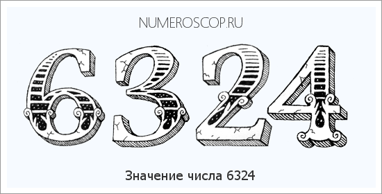 Расшифровка значения числа 6324 по цифрам в нумерологии