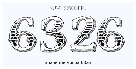 Расшифровка значения числа 6326 по цифрам в нумерологии