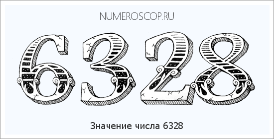 Расшифровка значения числа 6328 по цифрам в нумерологии