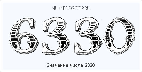 Расшифровка значения числа 6330 по цифрам в нумерологии