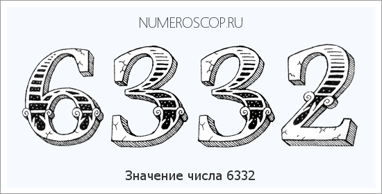 Расшифровка значения числа 6332 по цифрам в нумерологии