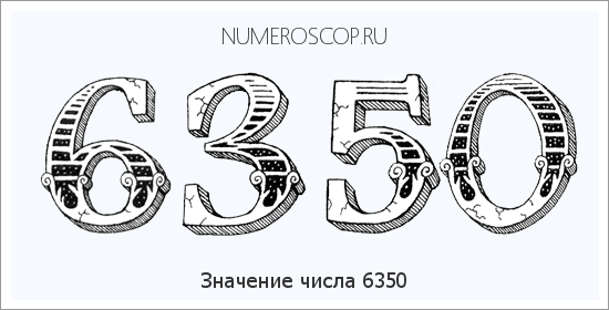 Расшифровка значения числа 6350 по цифрам в нумерологии