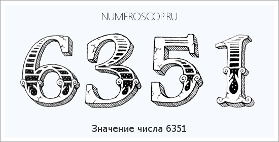 Расшифровка значения числа 6351 по цифрам в нумерологии