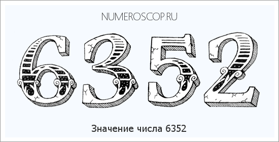 Расшифровка значения числа 6352 по цифрам в нумерологии