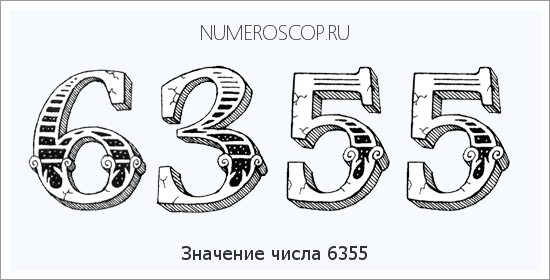 Расшифровка значения числа 6355 по цифрам в нумерологии