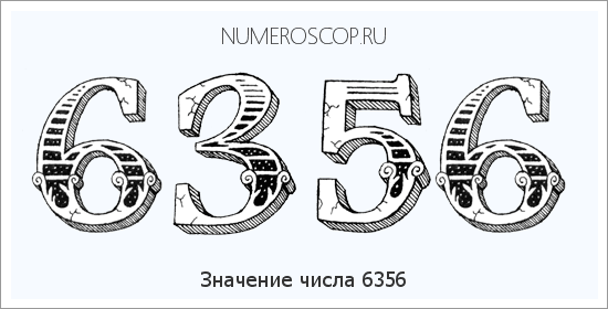 Расшифровка значения числа 6356 по цифрам в нумерологии
