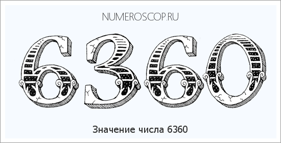 Расшифровка значения числа 6360 по цифрам в нумерологии