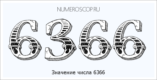 Расшифровка значения числа 6366 по цифрам в нумерологии