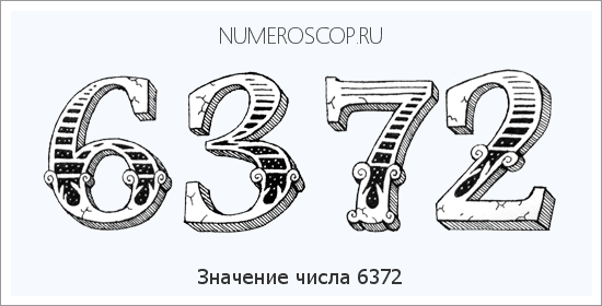 Расшифровка значения числа 6372 по цифрам в нумерологии