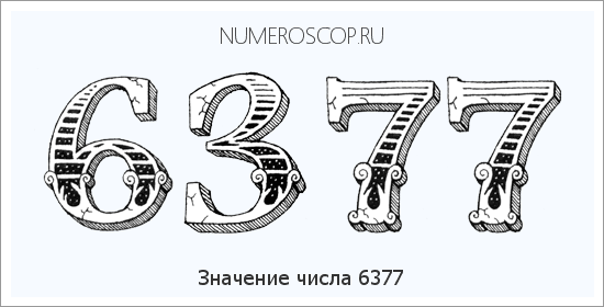 Расшифровка значения числа 6377 по цифрам в нумерологии