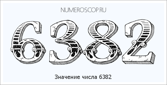 Расшифровка значения числа 6382 по цифрам в нумерологии