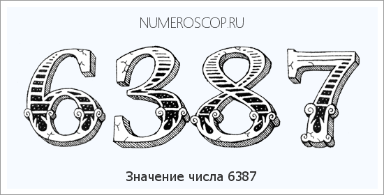 Расшифровка значения числа 6387 по цифрам в нумерологии