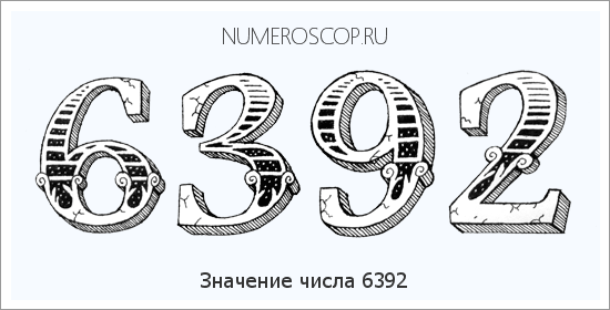 Расшифровка значения числа 6392 по цифрам в нумерологии