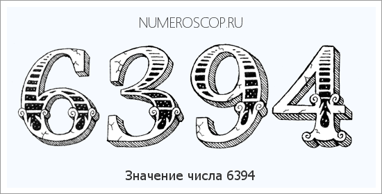 Расшифровка значения числа 6394 по цифрам в нумерологии