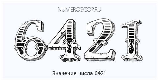 Расшифровка значения числа 6421 по цифрам в нумерологии