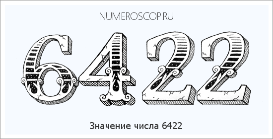 Расшифровка значения числа 6422 по цифрам в нумерологии